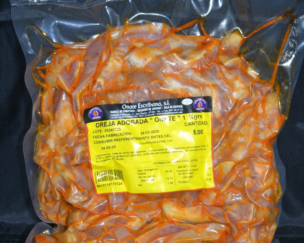 Oreja adobada 1kg